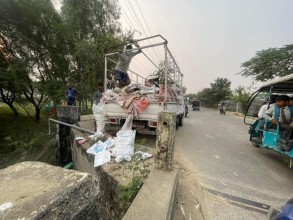 सार्वजनिक स्थानमा फोहर फाल्ने आशिर्वाद पेन्ट्सलाई १० हजार जरिवाना