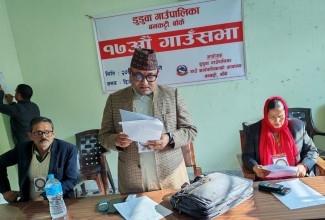 डुडुवाको १७ औं गाउँ सभामा अर्धवार्षिक समिक्षा र बजेट संशोधन